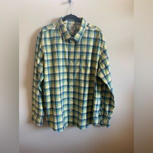 NWT L.L. Bean Men's  XL Wrinkle -Free Ultrasoft Brushed Cotton Shirt Long Sleeve